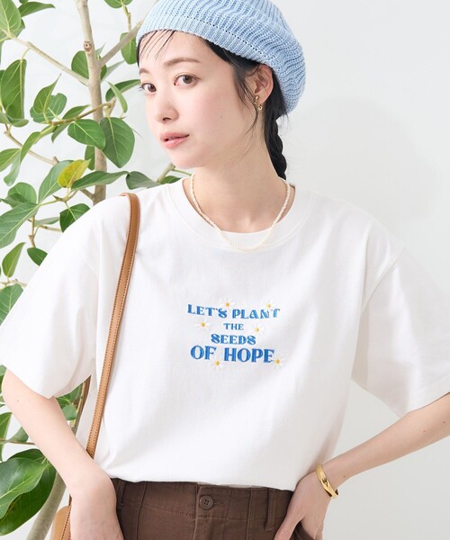 セール】ミニロゴデイジーTシャツ/ビッグシルエットTシャツ/ロゴ