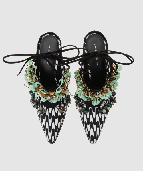 DRIES VAN NOTEN(ドリスヴァンノッテン)の「QU739(パンプス・レディース・グリーン・36/38/37)」の5枚目の写真