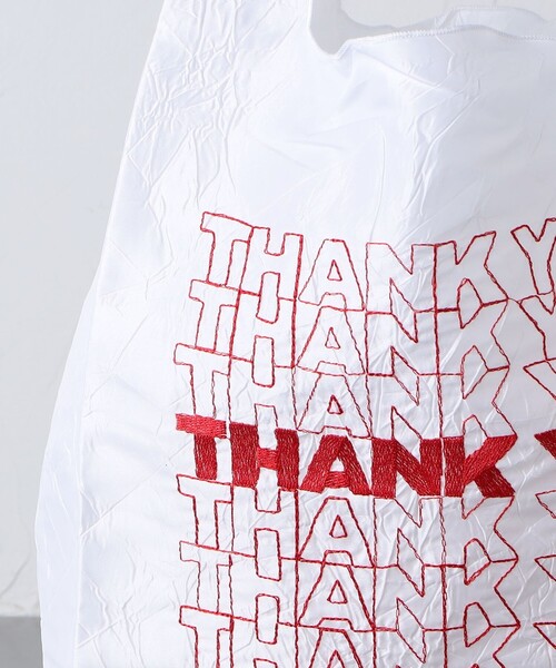 OPEN EDITIONS（オープンエディションズ）の「＜OPEN EDITIONS＞THANKYOU トートバッグ（エコバッグ/サブバッグ・レディース・ホワイト/ブラック/ケリーグリーン/その他1/その他2・FREE）」の10枚目の写真