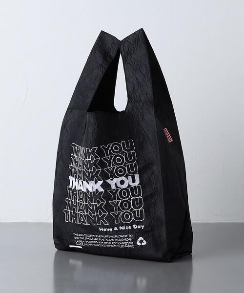 OPEN EDITIONS（オープンエディションズ）の「＜OPEN EDITIONS＞THANKYOU トートバッグ（エコバッグ/サブバッグ・レディース・ホワイト/ブラック/ケリーグリーン/その他1/その他2・FREE）」の11枚目の写真