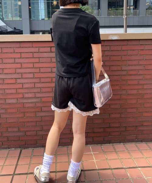 mebole（メボレ）の「シンプルリボンデザインTシャツ（Tシャツ/カットソー・レディース・グレー/ブラック/ホワイト・FREE）」の9枚目の写真