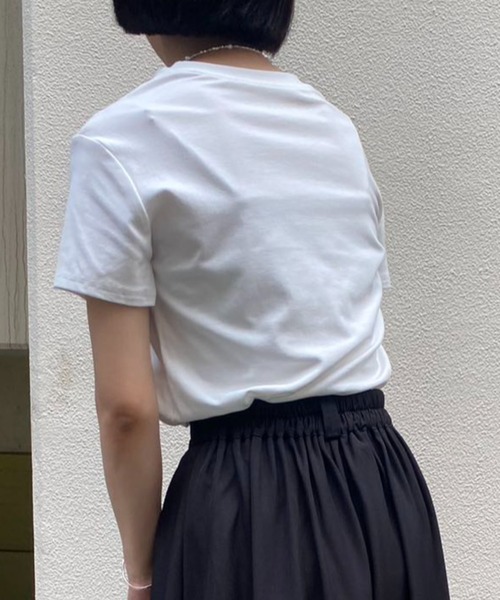 mebole（メボレ）の「シンプルリボンデザインTシャツ（Tシャツ/カットソー・レディース・グレー/ブラック/ホワイト・FREE）」の21枚目の写真