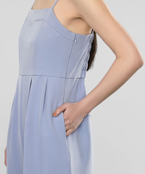 チュール ベスト 3way オールインワン ワイド パンツドレス 結婚式 ガール GIRL 3WAYチュールトップス＆オールインワンの2点セット