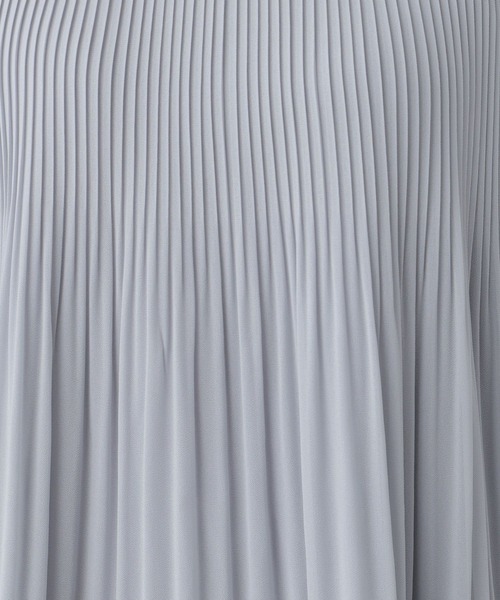 Elura（エルーラ）の「プリーツフレアブラウス/120814（シャツ/ブラウス・レディース・ライトブルー/ベージュ/ネイビー・FREE）」の8枚目の写真