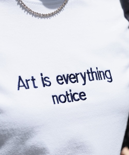 reca（レカ）の「【ロゴが選べる！】ロゴ刺繍Tシャツ（Tシャツ/カットソー・レディース・チャコールグレー/ホワイト/ホワイト系その他/ブルー系その他・FREE）」の7枚目の写真