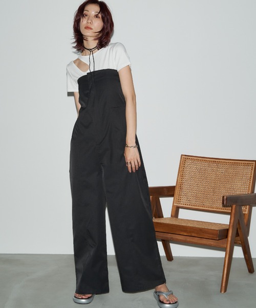 Auntie Rosa Holiday（アンティローザホリデー）の「ベアオールインワン（つなぎ/オールインワン・レディース・ブラック/オリーブ・FREE）」の17枚目の写真