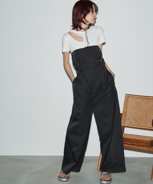 Auntie Rosa Holiday（アンティローザホリデー）の「ベアオールインワン（つなぎ/オールインワン・レディース・ブラック/オリーブ・FREE）」の18枚目の写真