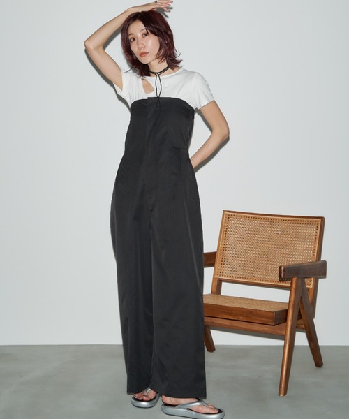 Auntie Rosa Holiday（アンティローザホリデー）の「ベアオールインワン（つなぎ/オールインワン・レディース・ブラック/オリーブ・FREE）」の19枚目の写真