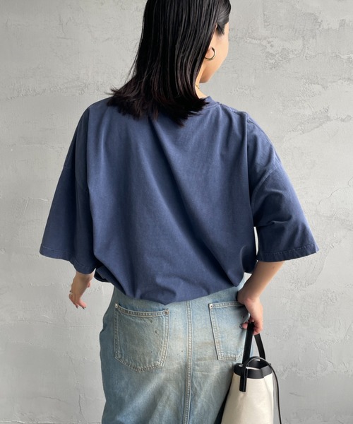 JEANS FACTORY （ジーンズファクトリー）の「[REMI RELIEF/レミレリーフ] 別注 ビッグシルエット SP加工プリントTシャツ（Tシャツ/カットソー・レディース・A/C/D/E/B・M）」の13枚目の写真
