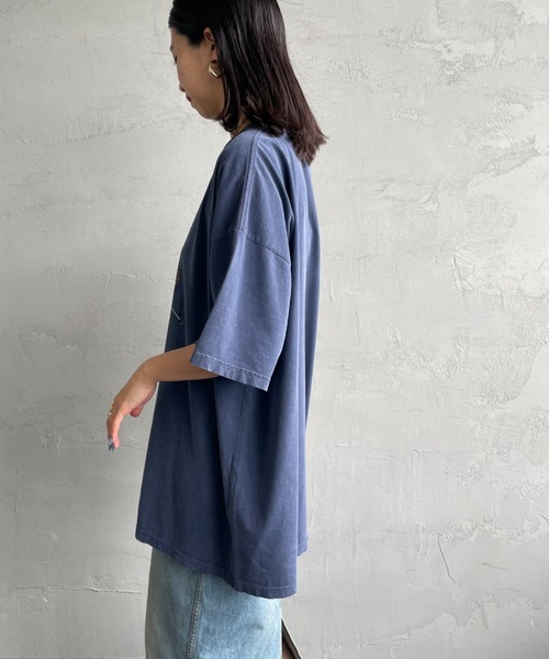 JEANS FACTORY （ジーンズファクトリー）の「[REMI RELIEF/レミレリーフ] 別注 ビッグシルエット SP加工プリントTシャツ（Tシャツ/カットソー・レディース・A/C/D/E/B・M）」の9枚目の写真