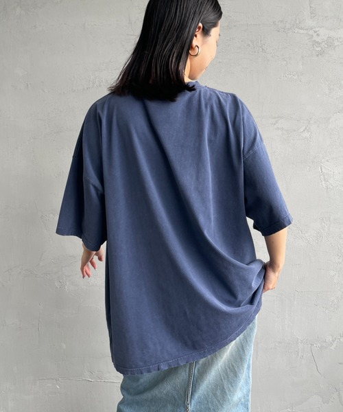 JEANS FACTORY （ジーンズファクトリー）の「[REMI RELIEF/レミレリーフ] 別注 ビッグシルエット SP加工プリントTシャツ（Tシャツ/カットソー・レディース・A/C/D/E/B・M）」の8枚目の写真