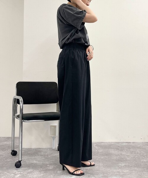 セール】【新色登場】綿ナイロンストレッチセミワイドパンツ（その他