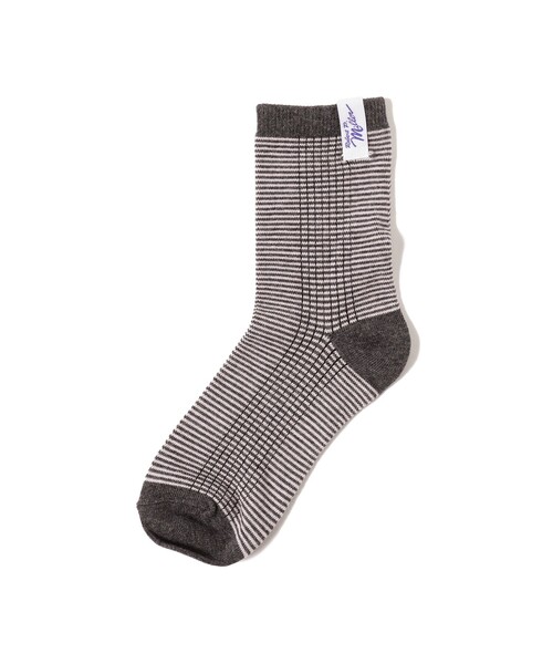 B:MING by BEAMS(ビーミングバイビームス)の「MILLER / Crew length socks(23~25cm)(ソックス/靴下・レディース・チャコールグレー/レッド/グリーン/オレンジ・ONE SIZE)」の2枚目の写真