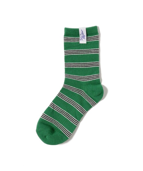 B:MING by BEAMS(ビーミングバイビームス)の「MILLER / Crew length socks(23~25cm)(ソックス/靴下・レディース・チャコールグレー/レッド/グリーン/オレンジ・ONE SIZE)」の3枚目の写真