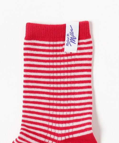 B:MING by BEAMS(ビーミングバイビームス)の「MILLER / Crew length socks(23~25cm)(ソックス/靴下・レディース・チャコールグレー/レッド/グリーン/オレンジ・ONE SIZE)」の5枚目の写真