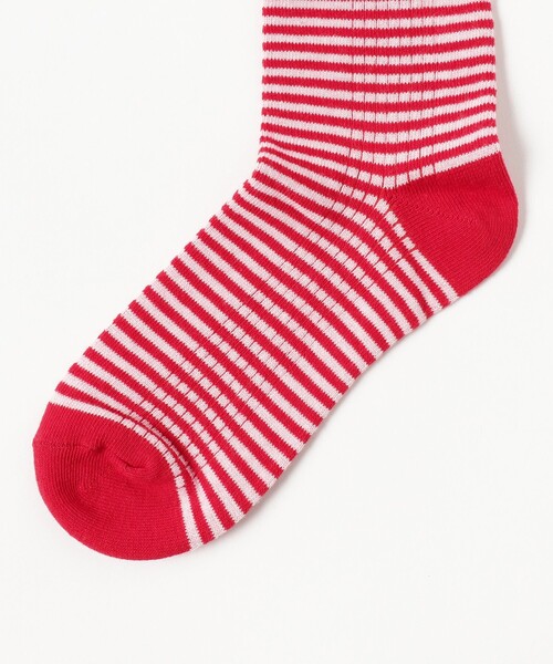 B:MING by BEAMS(ビーミングバイビームス)の「MILLER / Crew length socks(23~25cm)(ソックス/靴下・レディース・チャコールグレー/レッド/グリーン/オレンジ・ONE SIZE)」の6枚目の写真