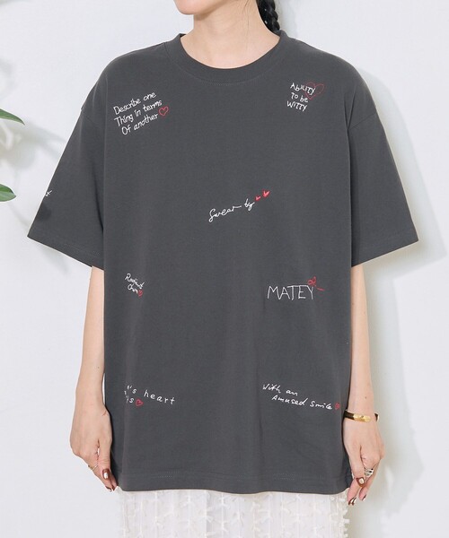 セール】Message刺繍Tシャツ（Tシャツ/カットソー）｜FREAK'S