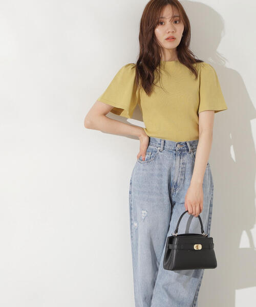 PROPORTION BODY DRESSING 袖フレアラメトップス 楽天市場】【SALE／50%OFF】フレアスリーブニット PROPORTION BODY