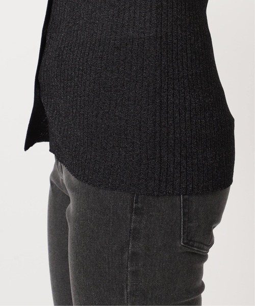 ポロニットプルオーバー　JOURNAL STANDARD relume ラメ混リブポロプルオーバー（ニット／セーター）｜JOURNAL