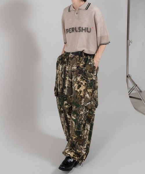 Perushu（ペルーシュ）の「2way ジップワイドカーゴパンツ(ハーフ