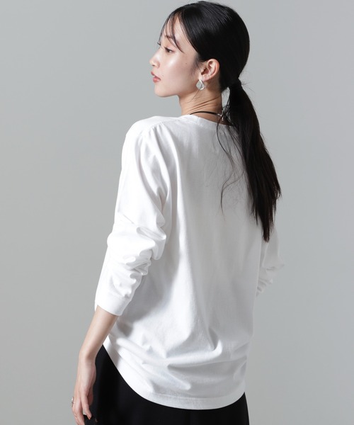 HEAR MY NAME（ヒアマイネーム）の「HEAR MY NAME/別注 Jean cocteau ロングスリーブTシャツ（Tシャツ/カットソー・レディース・ホワイト・FREE）」の3枚目の写真