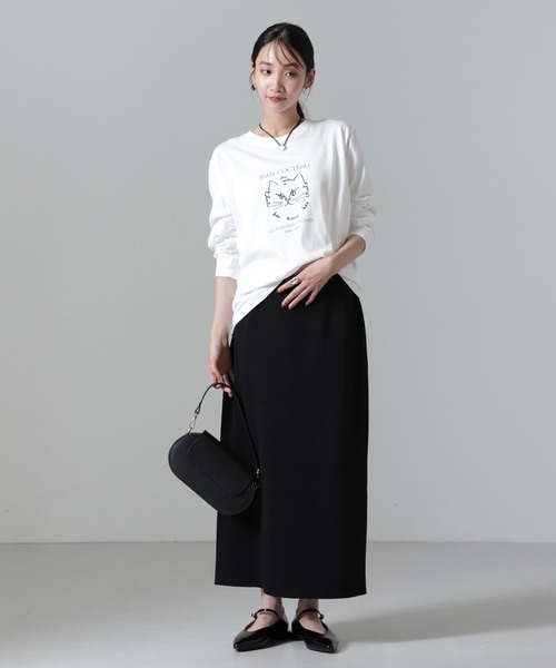 HEAR MY NAME（ヒアマイネーム）の「HEAR MY NAME/別注 Jean cocteau ロングスリーブTシャツ（Tシャツ/カットソー・レディース・ホワイト・FREE）」の5枚目の写真