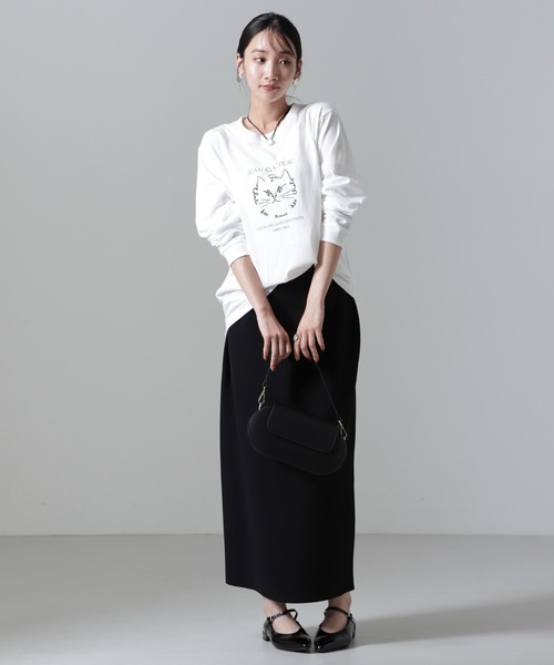 HEAR MY NAME（ヒアマイネーム）の「HEAR MY NAME/別注 Jean cocteau ロングスリーブTシャツ（Tシャツ/カットソー・レディース・ホワイト・FREE）」の6枚目の写真