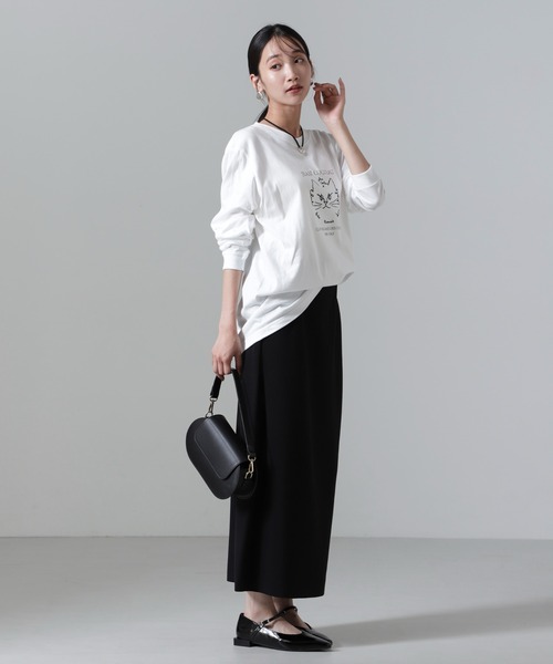 HEAR MY NAME（ヒアマイネーム）の「HEAR MY NAME/別注 Jean cocteau ロングスリーブTシャツ（Tシャツ/カットソー・レディース・ホワイト・FREE）」の7枚目の写真