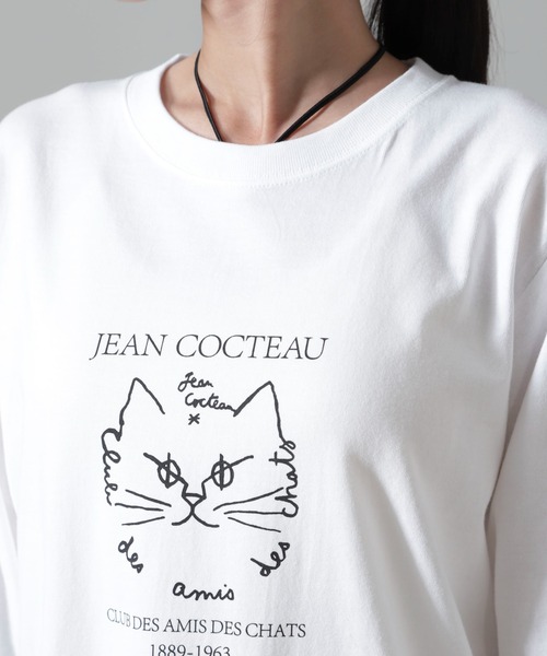 HEAR MY NAME（ヒアマイネーム）の「HEAR MY NAME/別注 Jean cocteau ロングスリーブTシャツ（Tシャツ/カットソー・レディース・ホワイト・FREE）」の12枚目の写真