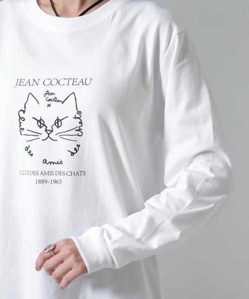 HEAR MY NAME（ヒアマイネーム）の「HEAR MY NAME/別注 Jean cocteau ロングスリーブTシャツ（Tシャツ/カットソー・レディース・ホワイト・FREE）」の13枚目の写真