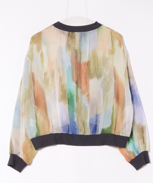 Q（キュー）の「ニュアンスカラーブルゾン（ブルゾン・レディース・グリーン系/イエロー系・MEDIUM）」の19枚目の写真