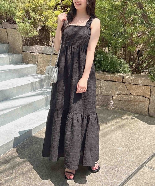 INGNI（イング）の「ポコポコシャーリングワンピース（ワンピース