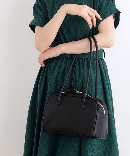 grove（グローブ）の「◆【雑誌掲載】ロープハンドルハトメボストン（ボストンバッグ・レディース・ベージュ/ライトグレー/レンガ/ブラック・00）」の2枚目の写真