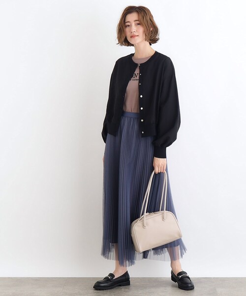 grove（グローブ）の「◆【雑誌掲載】ロープハンドルハトメボストン（ボストンバッグ・レディース・ベージュ/ライトグレー/レンガ/ブラック・00）」の6枚目の写真