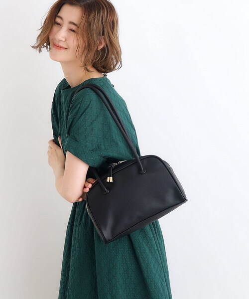 grove（グローブ）の「◆【雑誌掲載】ロープハンドルハトメボストン（ボストンバッグ・レディース・ベージュ/ライトグレー/レンガ/ブラック・00）」の7枚目の写真