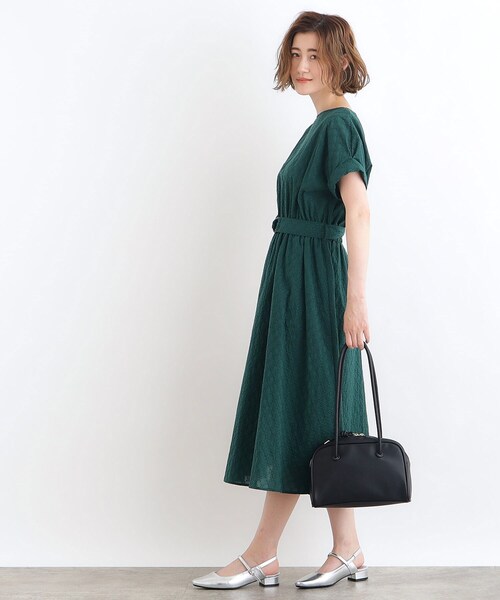 grove（グローブ）の「◆【雑誌掲載】ロープハンドルハトメボストン（ボストンバッグ・レディース・ベージュ/ライトグレー/レンガ/ブラック・00）」の8枚目の写真