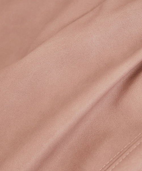 VIS（ビス）の「ヴィンテージライク合皮ミニスカート（スカート・レディース・ブラック/ダークブラウン/ピンク・S/M）」の5枚目の写真