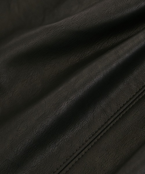 VIS（ビス）の「ヴィンテージライク合皮ミニスカート（スカート・レディース・ブラック/ダークブラウン/ピンク・S/M）」の6枚目の写真