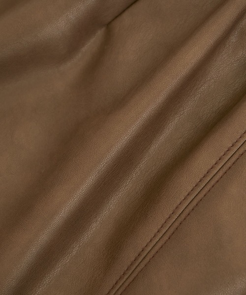 VIS（ビス）の「ヴィンテージライク合皮ミニスカート（スカート・レディース・ブラック/ダークブラウン/ピンク・S/M）」の7枚目の写真