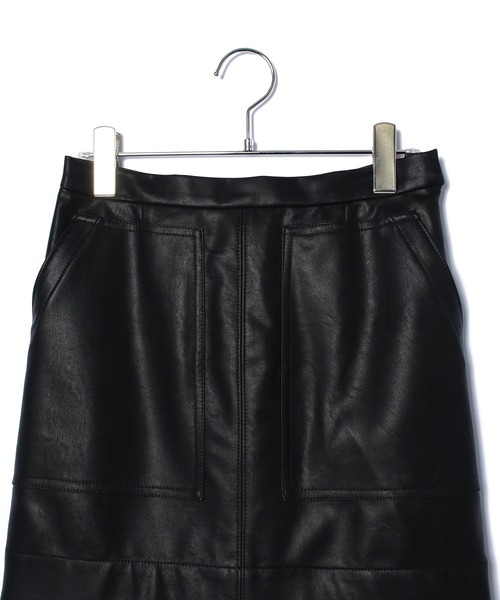 VIS（ビス）の「ヴィンテージライク合皮ミニスカート（スカート・レディース・ブラック/ダークブラウン/ピンク・S/M）」の10枚目の写真