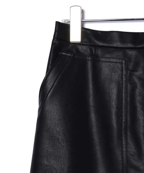 VIS（ビス）の「ヴィンテージライク合皮ミニスカート（スカート・レディース・ブラック/ダークブラウン/ピンク・S/M）」の12枚目の写真