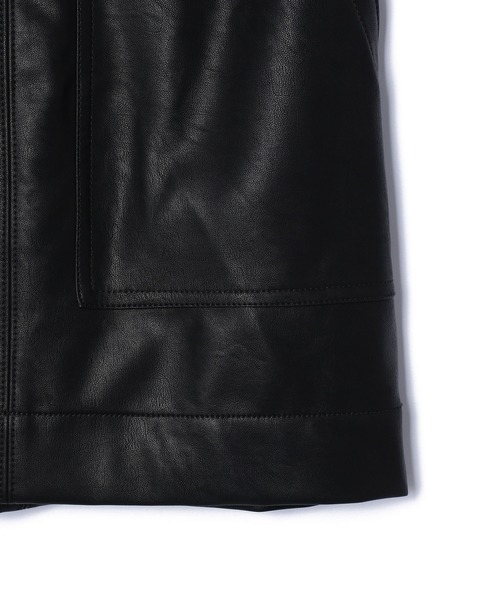 VIS（ビス）の「ヴィンテージライク合皮ミニスカート（スカート・レディース・ブラック/ダークブラウン/ピンク・S/M）」の13枚目の写真