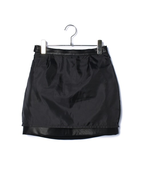 VIS（ビス）の「ヴィンテージライク合皮ミニスカート（スカート・レディース・ブラック/ダークブラウン/ピンク・S/M）」の15枚目の写真