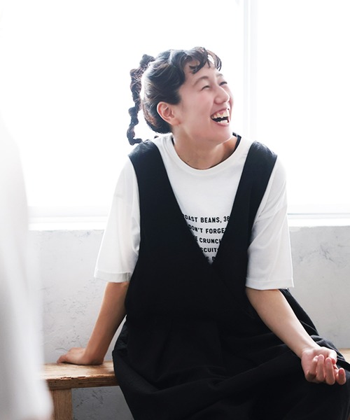 soulberry(ソウルベリー)の「さりげなく覗く、素敵なTシャツ。(Tシャツ/カットソー・レディース・オフホワイト・M/5L/4L/3L/LL/L)」の14枚目の写真
