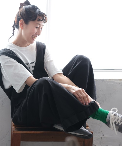 soulberry(ソウルベリー)の「さりげなく覗く、素敵なTシャツ。(Tシャツ/カットソー・レディース・オフホワイト・M/5L/4L/3L/LL/L)」の16枚目の写真