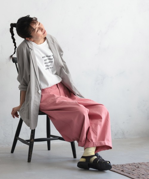 soulberry(ソウルベリー)の「さりげなく覗く、素敵なTシャツ。(Tシャツ/カットソー・レディース・オフホワイト・M/5L/4L/3L/LL/L)」の9枚目の写真