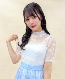 axes femme POETIQUE | リボンチュールシアープルオーバー(Tシャツ/カットソー)