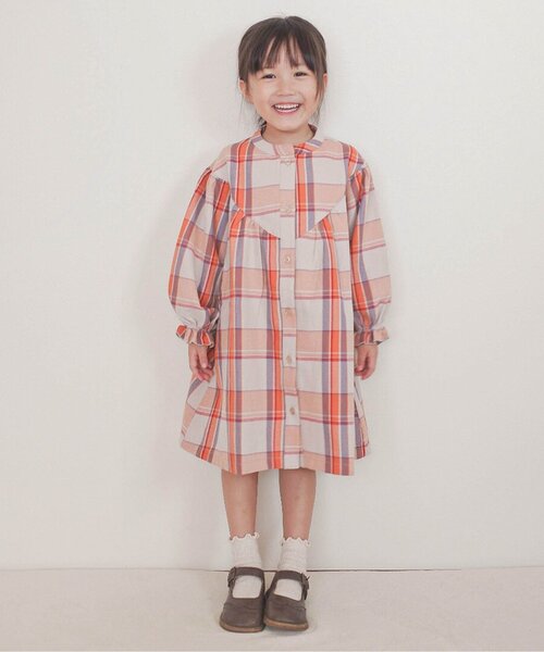 apres les cours（アプレレクール）の「【WEB限定】まいにちワンピース（ワンピース・キッズ・ピンク/その他3/ミント/マスタード/ネイビー/オレンジ/ストライプ・80/90/100/110/120/130/140）」の15枚目の写真