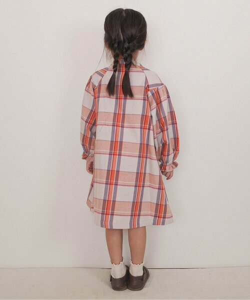 apres les cours（アプレレクール）の「【WEB限定】まいにちワンピース（ワンピース・キッズ・ピンク/その他3/ミント/マスタード/ネイビー/オレンジ/ストライプ・80/90/100/110/120/130/140）」の16枚目の写真