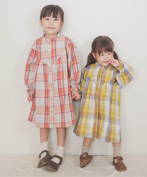 apres les cours（アプレレクール）の「【WEB限定】まいにちワンピース（ワンピース・キッズ・ピンク/その他3/ミント/マスタード/ネイビー/オレンジ/ストライプ・80/90/100/110/120/130/140）」の18枚目の写真